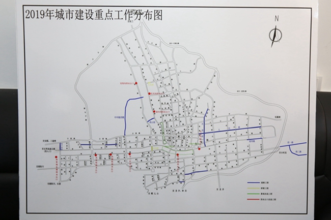 2019年延吉市城市建设重点工作分布图 季芳旭 摄