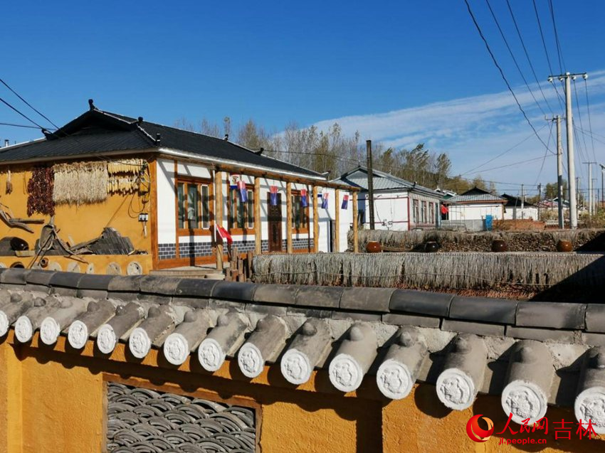 延边州和龙市光东村朝鲜族民宿（资料图片）。人民网 李洋摄