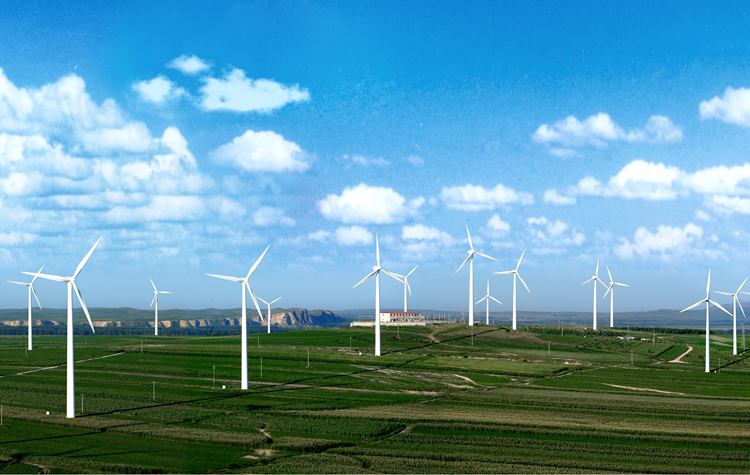 吉林白城查干浩特三峡新能源风电场场区