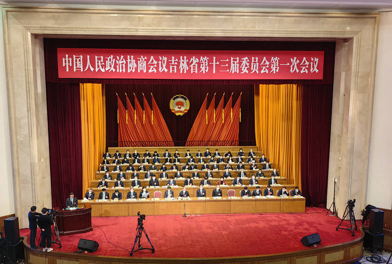 1月14日，中国人民政治协商会议吉林省第十三届委员会第一次会议在长春开幕。人民网李洋摄