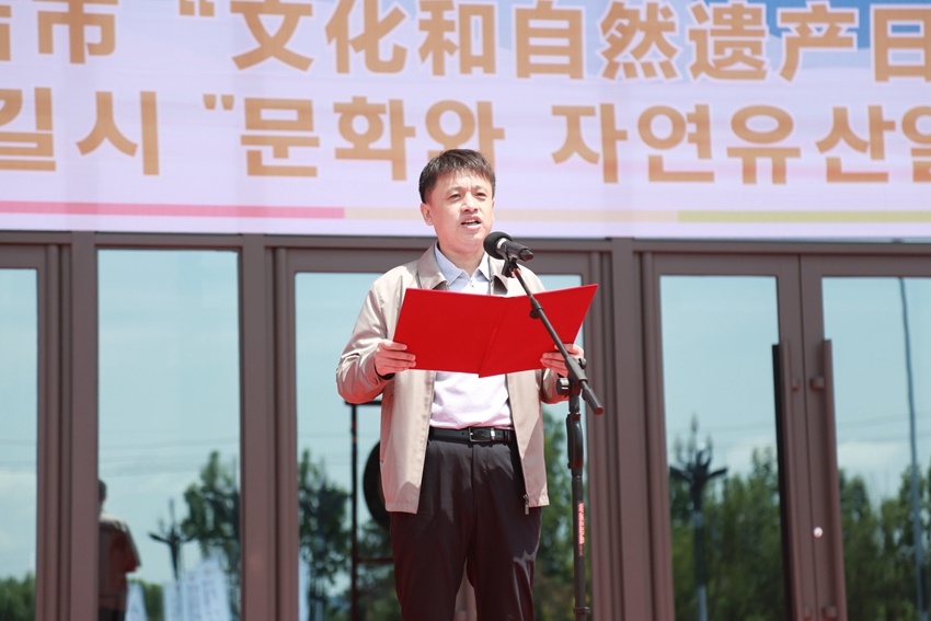 时佰林讲话（王晓彤 摄）