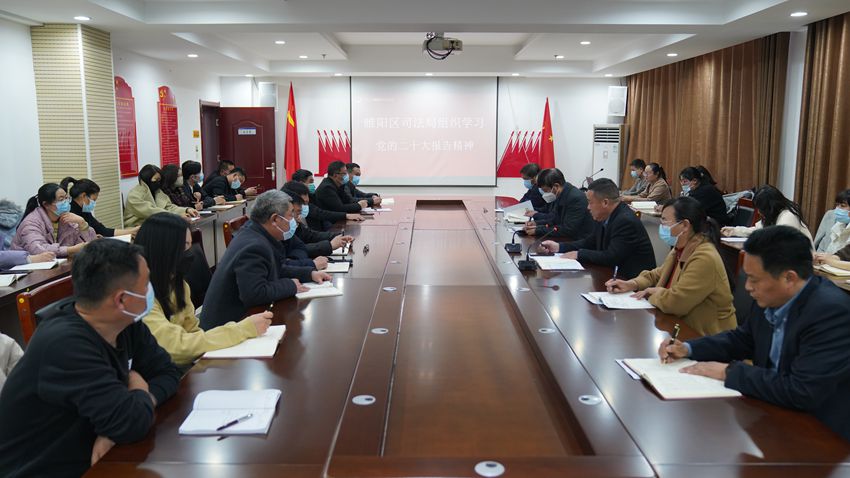睢阳区司法局学习贯彻党的二十大精神。