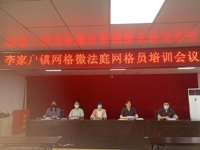 网格微法庭培训。