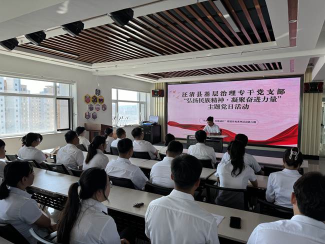 汪清县基层治理专干党支部开展“主题党日”活动