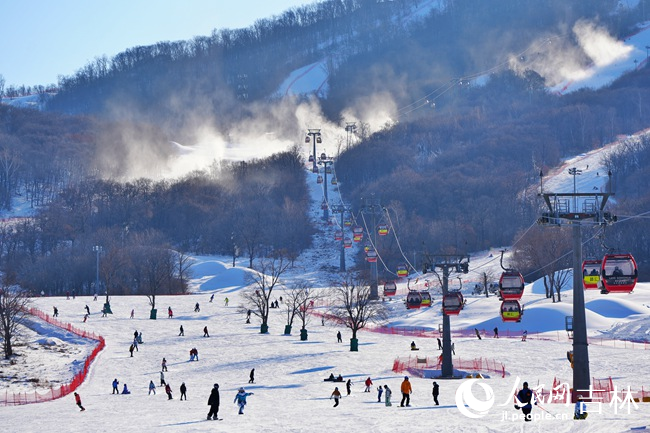 鬆花湖滑雪旅游度假區。人民網記者 李洋攝