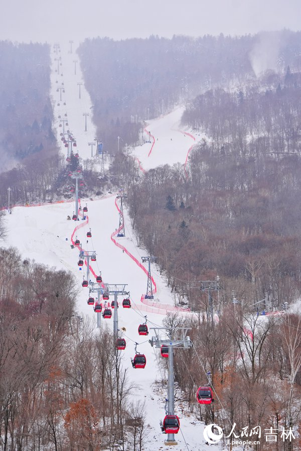 吉林北大湖滑雪度假区的高级赛道。人民网记者 李洋摄