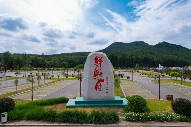 鸟瞰马鞍山村。