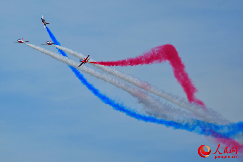 飞行表演。人民网记者 李洋摄