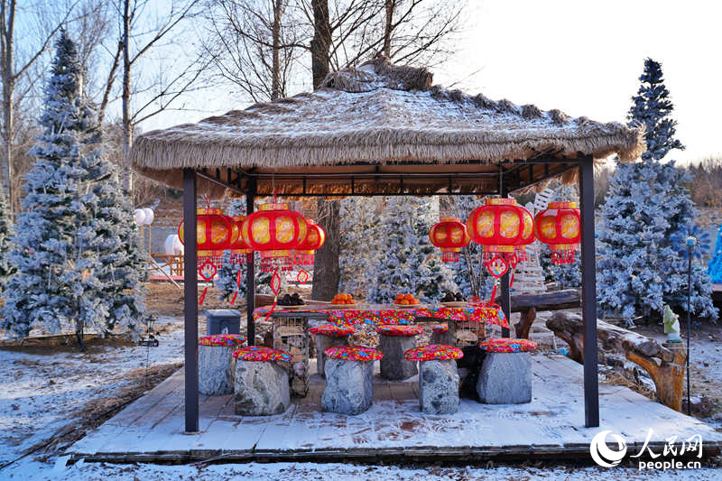 極具東北風情的“雪裡屯”。人民網記者 李洋攝
