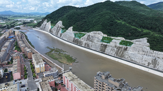 永吉县城市防洪工程。