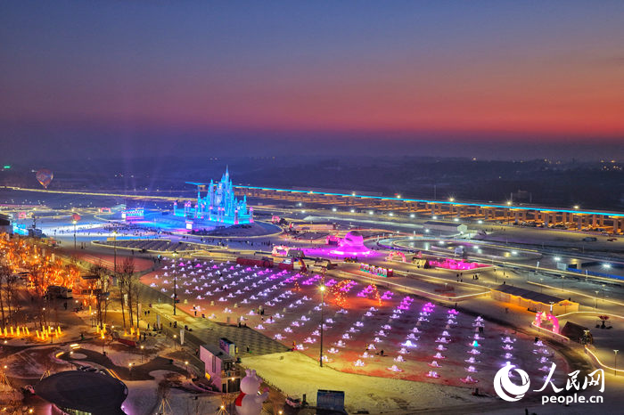 冬日里的长春肆季南河岸线公园。人民网记者 李洋摄