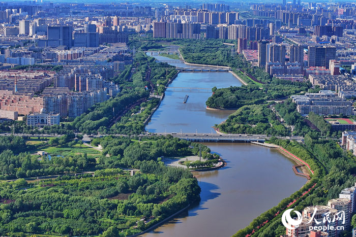 长春伊通河景观。人民网记者 李洋摄