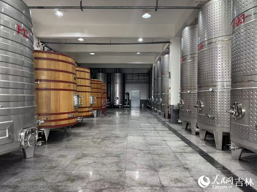 配备全自动控温系统的发酵罐。人民网记者 李思玥摄