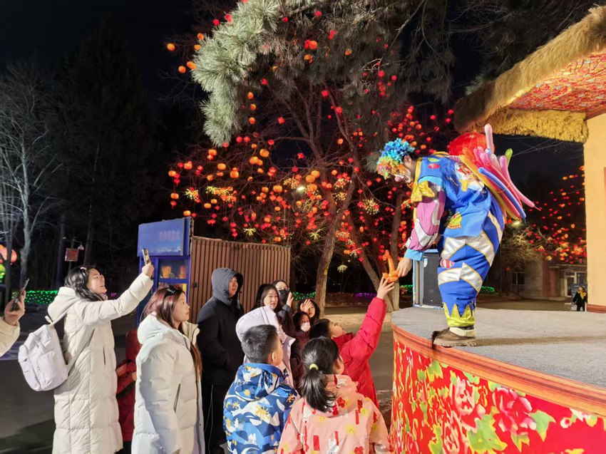 长春动植物公园内，大家各司其职，带给游客欢乐体验。人民网记者 王海跃摄