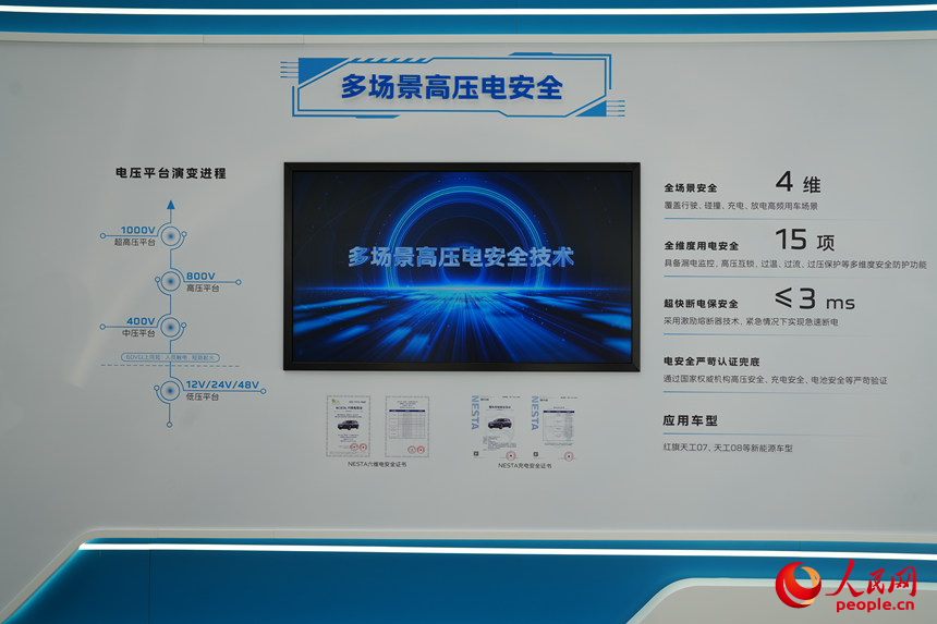 多场景高压电安全技术展示。人民网记者 李洋摄