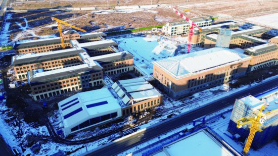 正在建设中的慧泽学校。