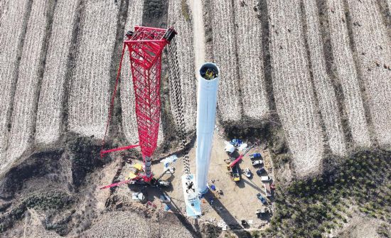 宣化风储氢综合智慧能源示范项目建设现场。陈晓东 摄